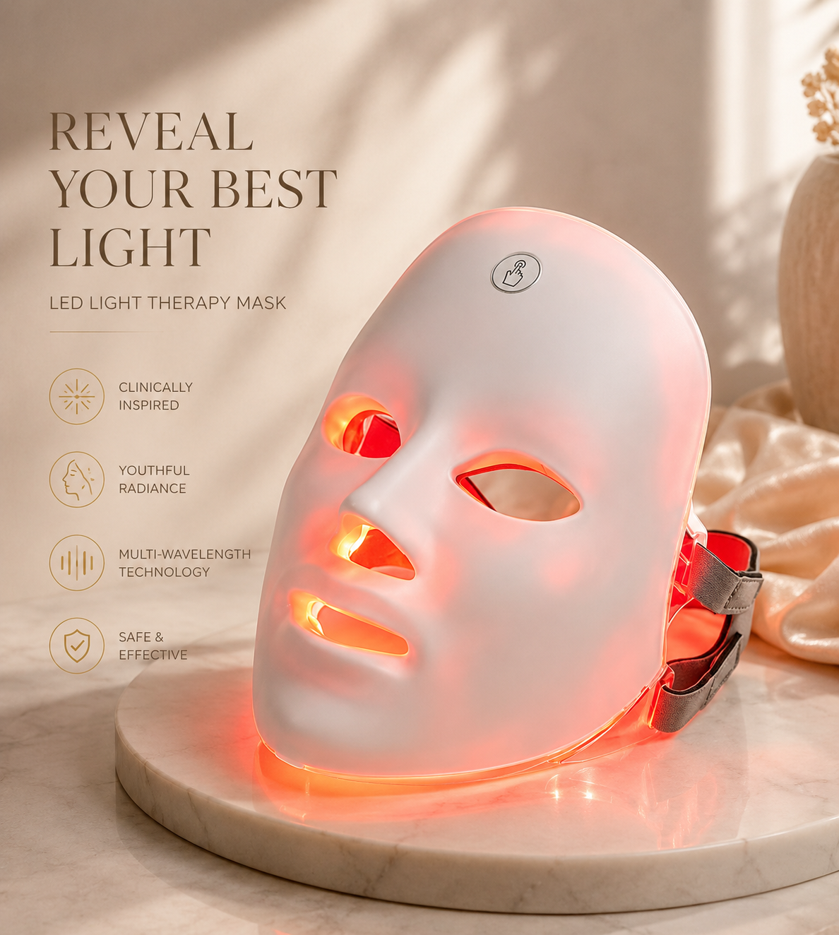 SkinGlow LED Face Mask — 7-Color Light Therap